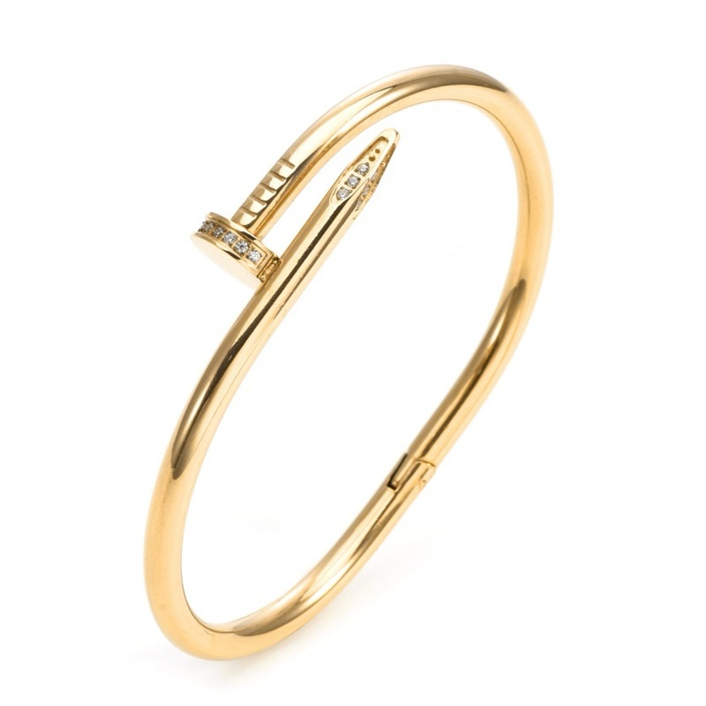 Elegant Gold, Silver, and Rose Gold Nail Bracelets - Picture 4 of 4